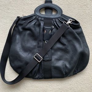 Hugo Boss Perforated Leather Crossbody Bag